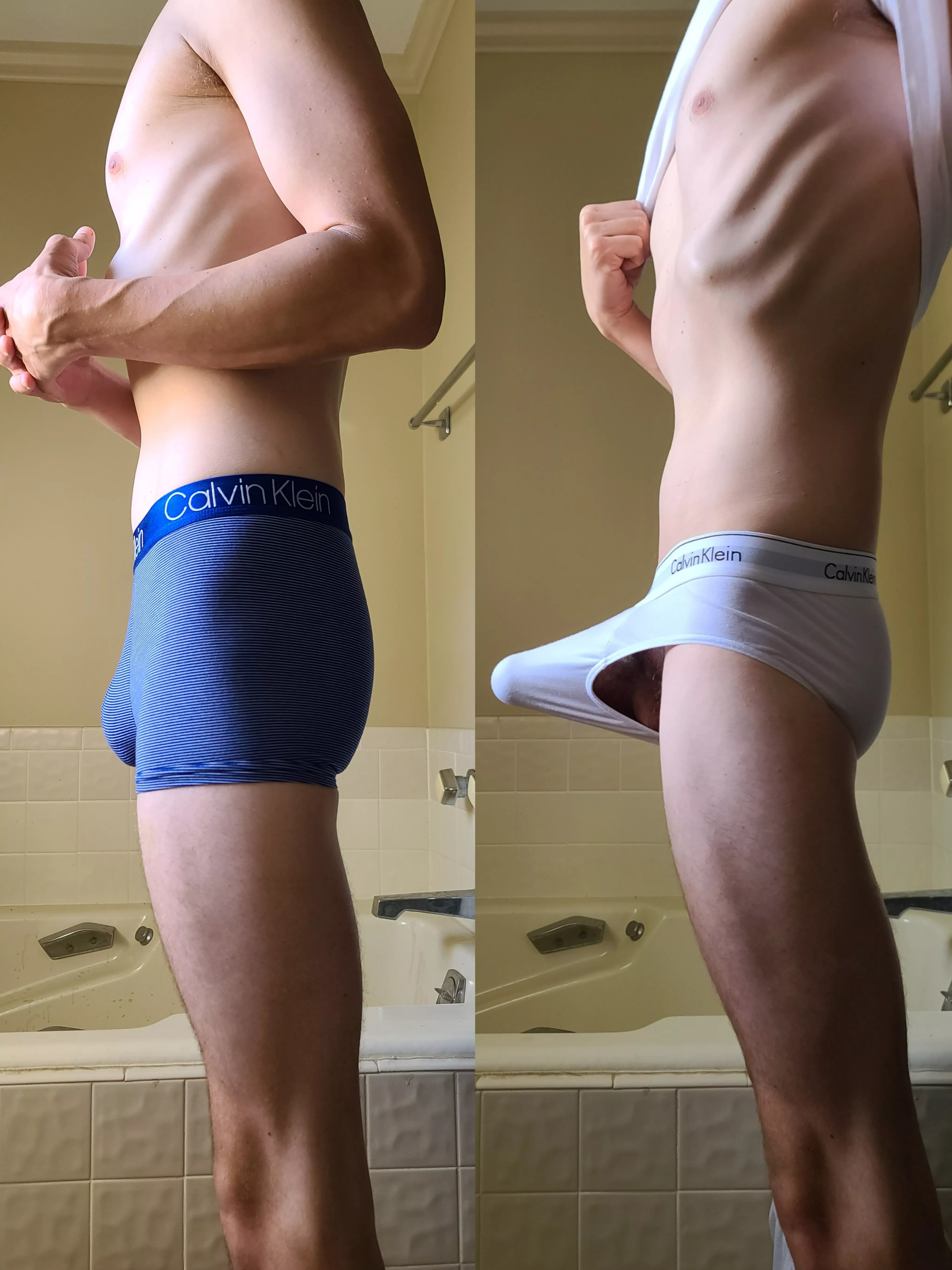 Somebody is more excited than the other