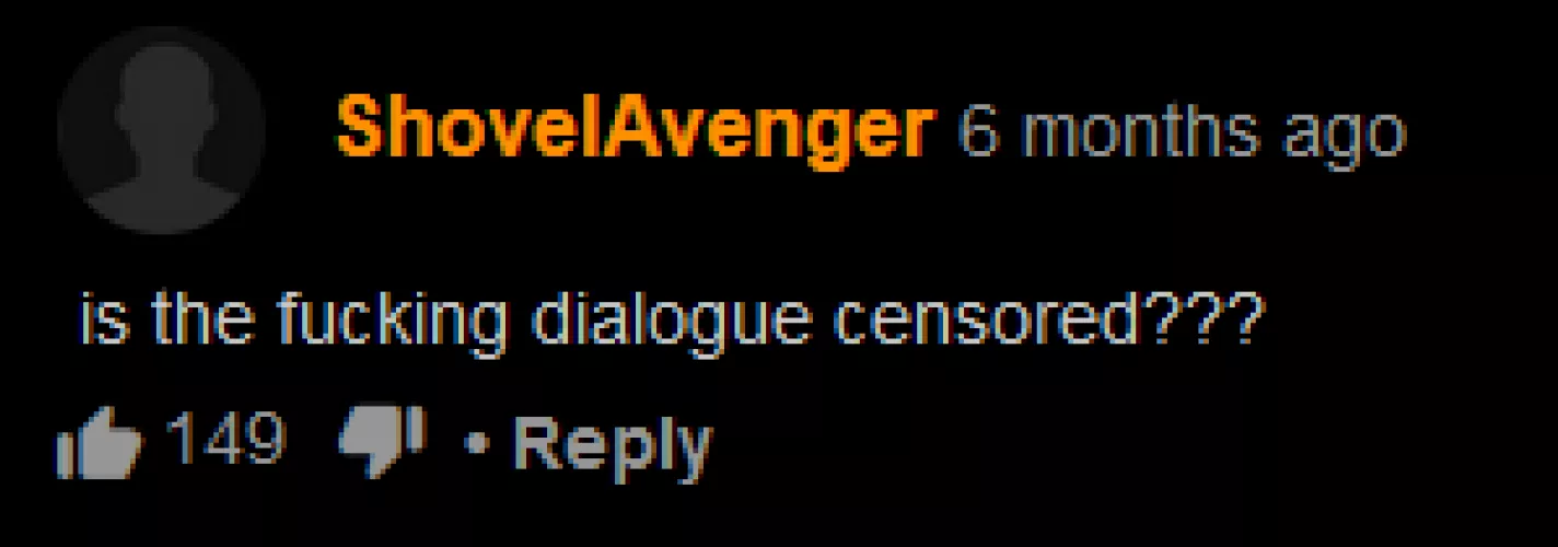 The dialogue was indeed censored