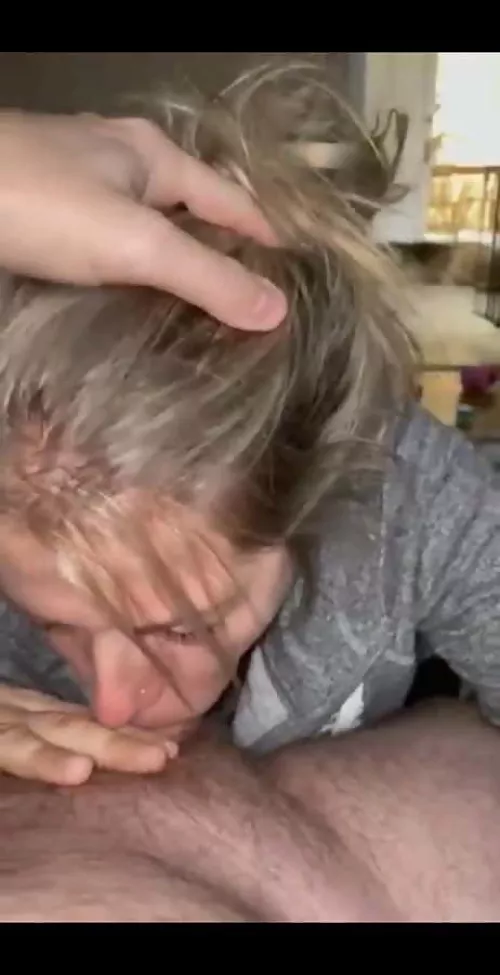 Wife Deepthroating Cock