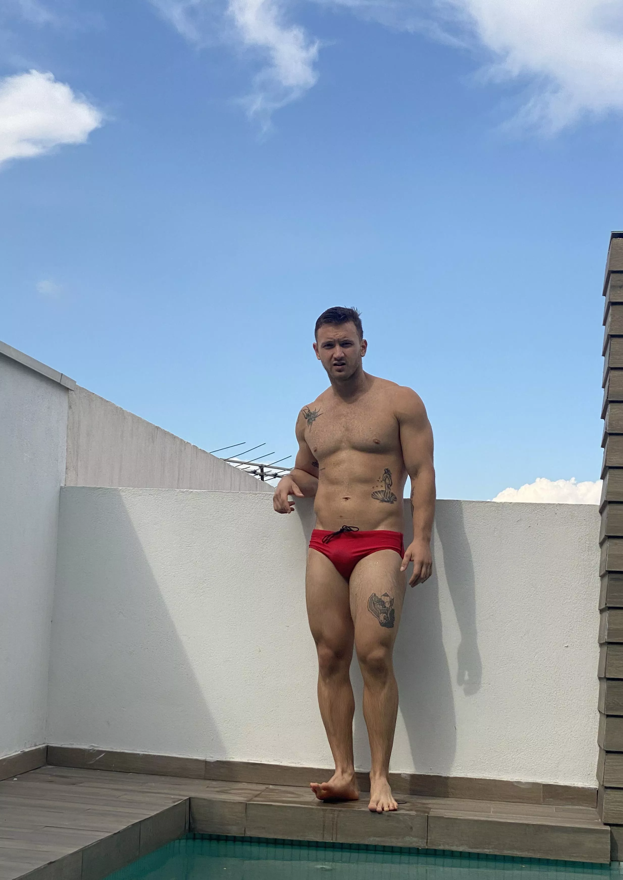 Me this weekend by the pool