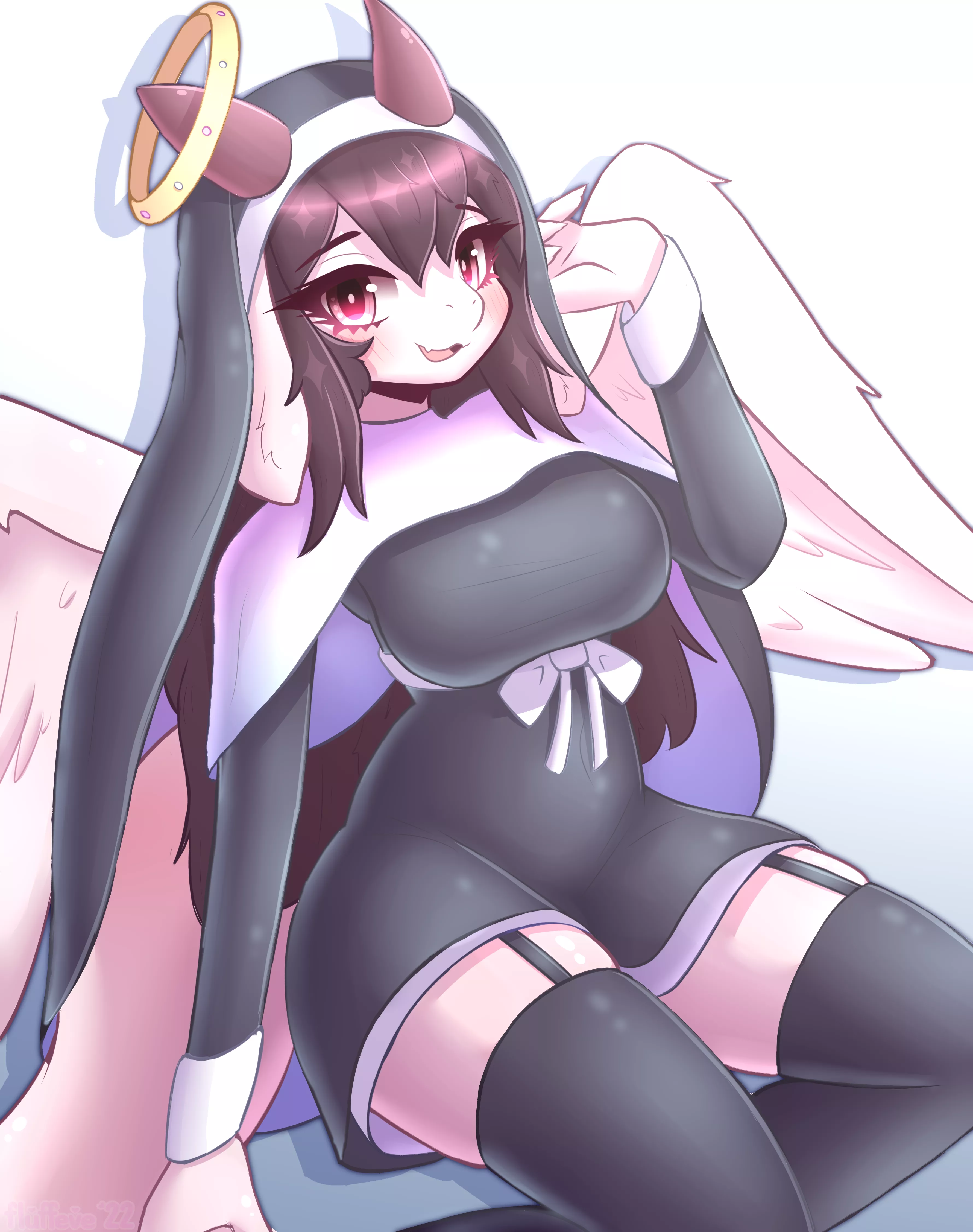 Nun ✝ (Art by me: @fluffeve on Twitter)