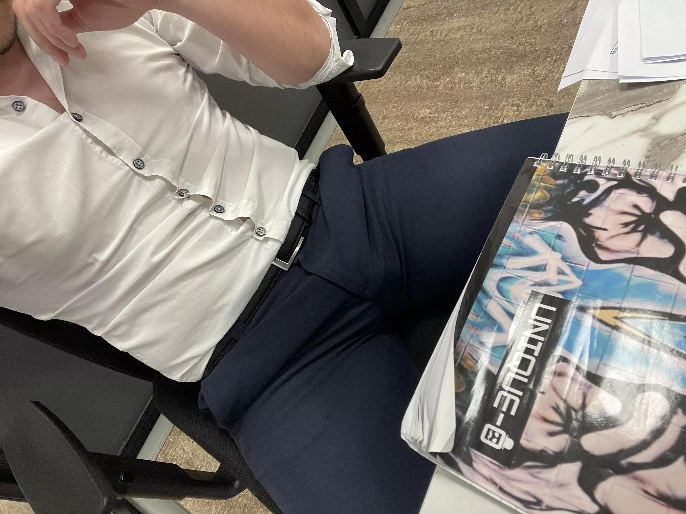 Under or up the desk let me know where you want to be now...