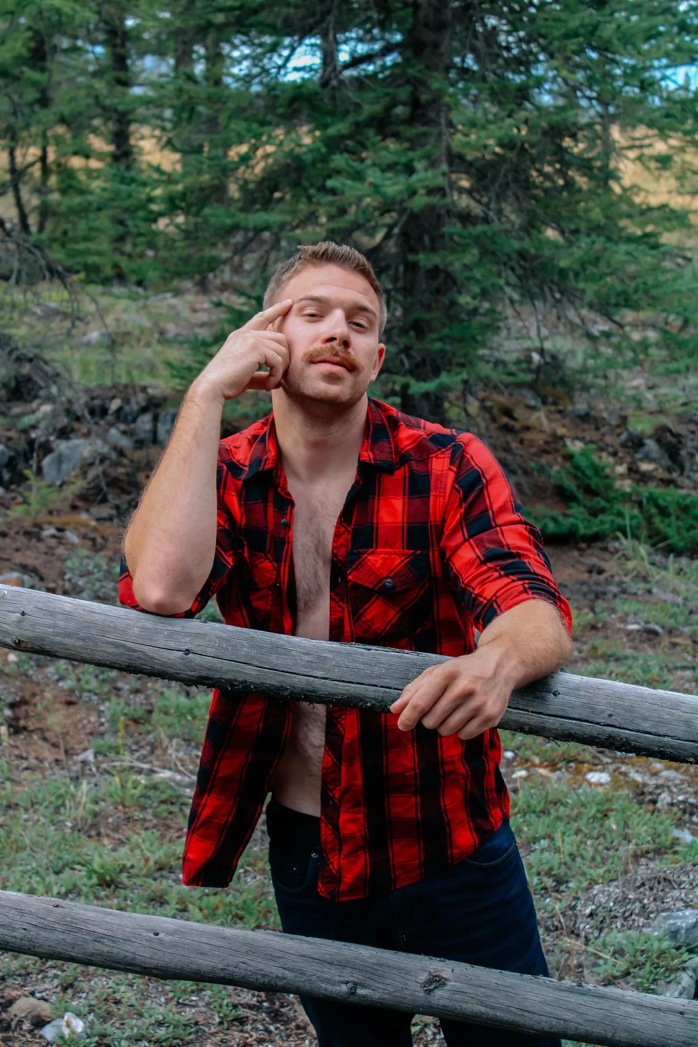 want to join me in the woods ? clothing optional