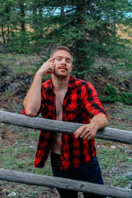 want to join me in the woods ? clothing optional