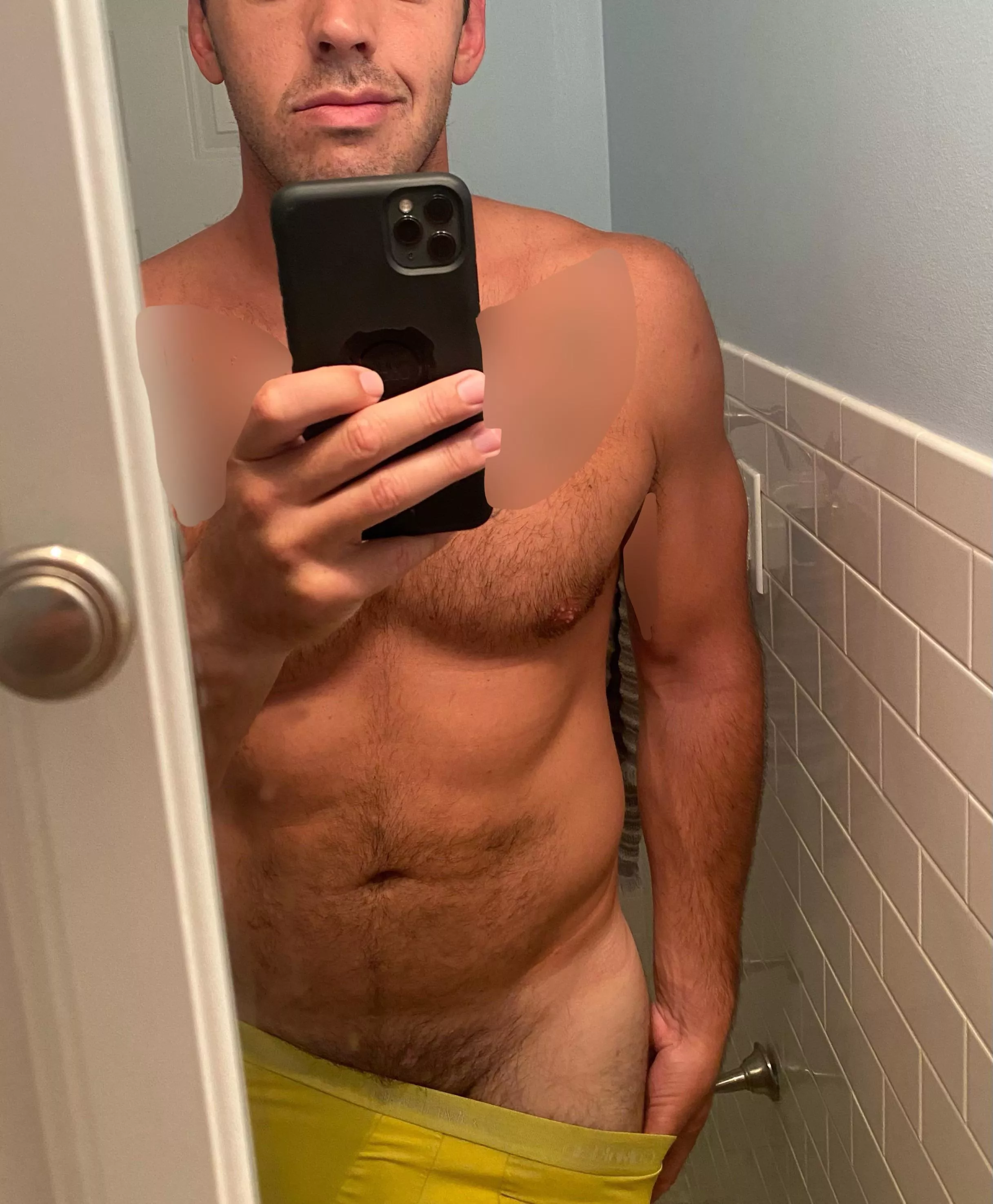 Anyone wanna help this 6’4” guy pull them all the way down?[M]