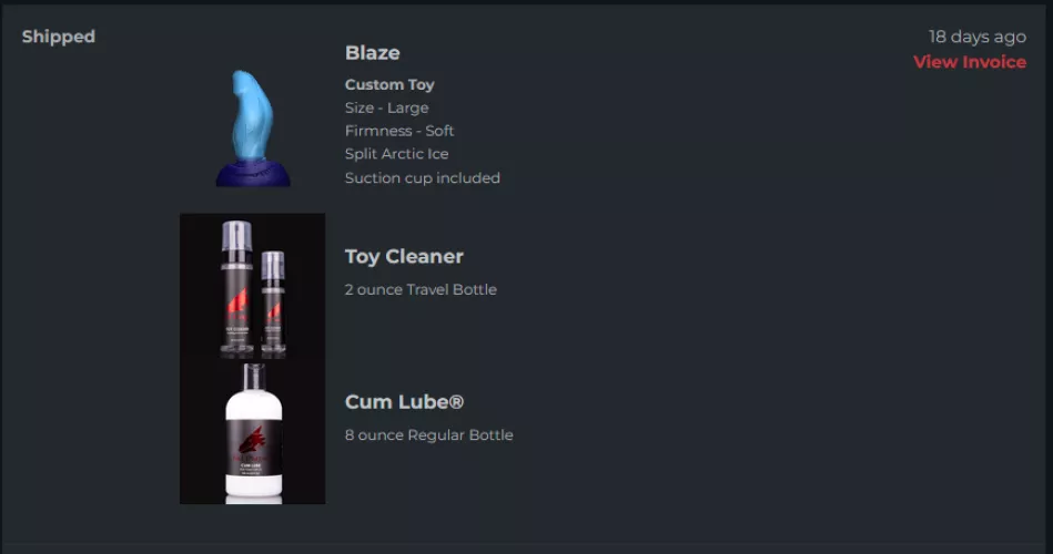 August custom order has shipped!