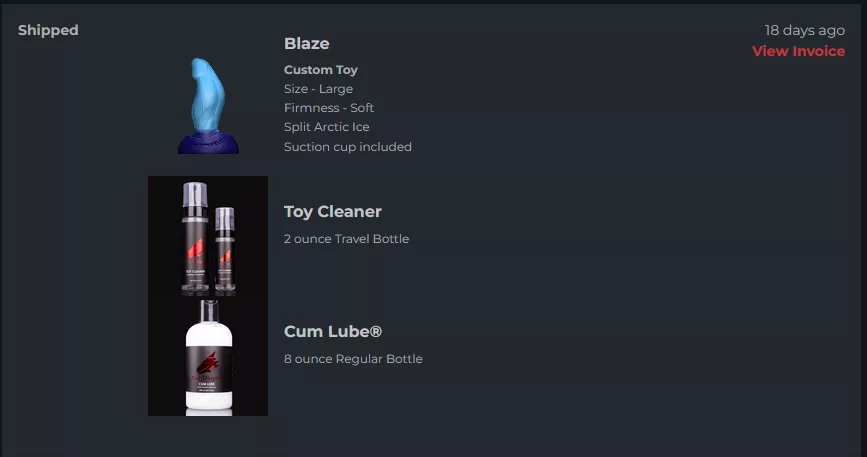 August custom order has shipped!