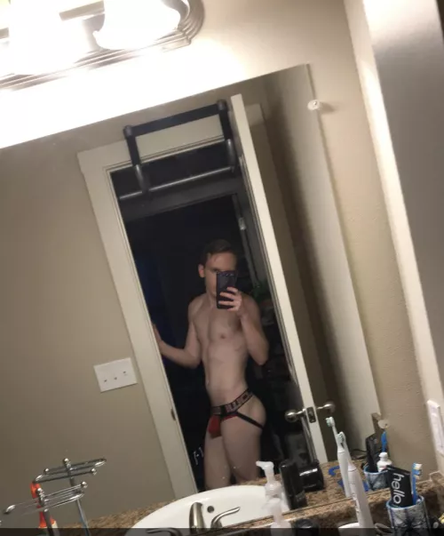 Can’t decide if I like my ass or my bulge more here. What do you think?