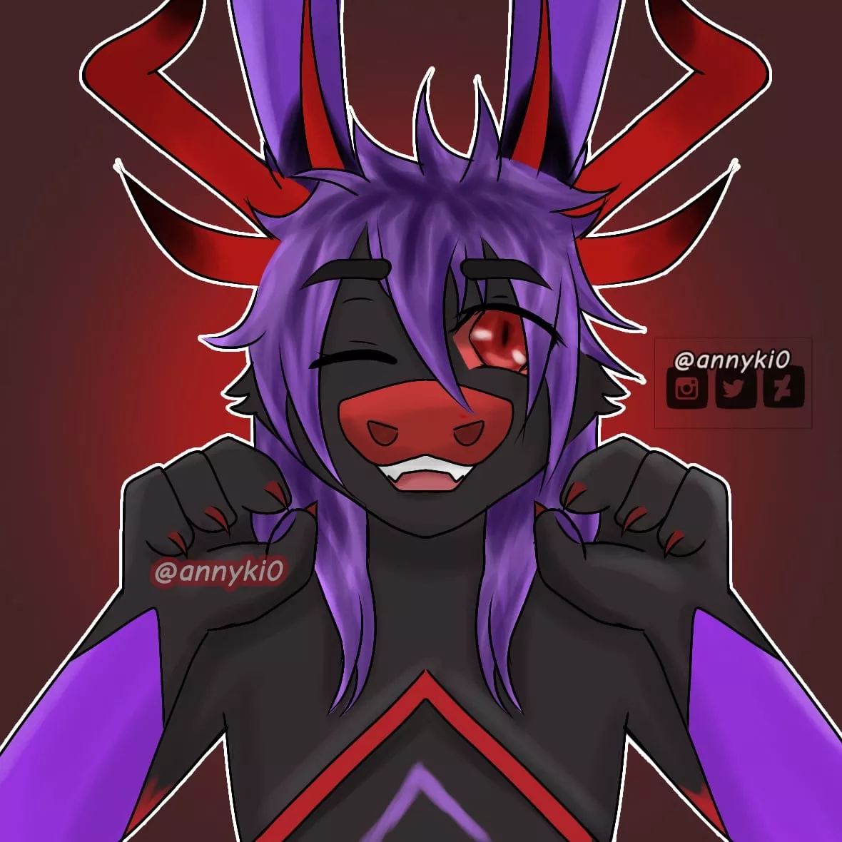 look at this cute oc! it's from an ig mutual, I have open commissions if you're interested, 15usd Paypal, icons of your furry oc, write to me at dm