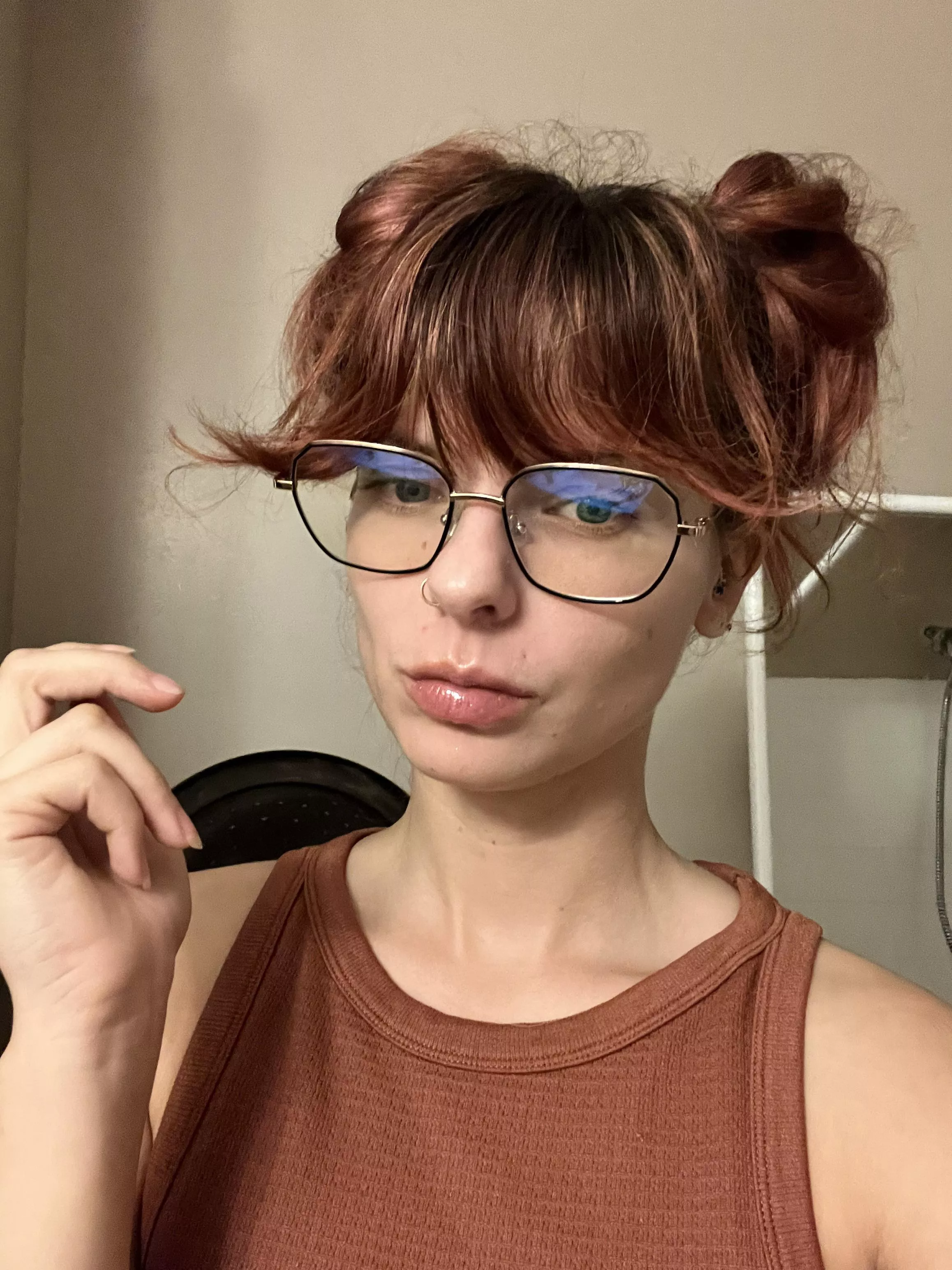 My glasses make my bangs flip out and I’m here for it 😆😅