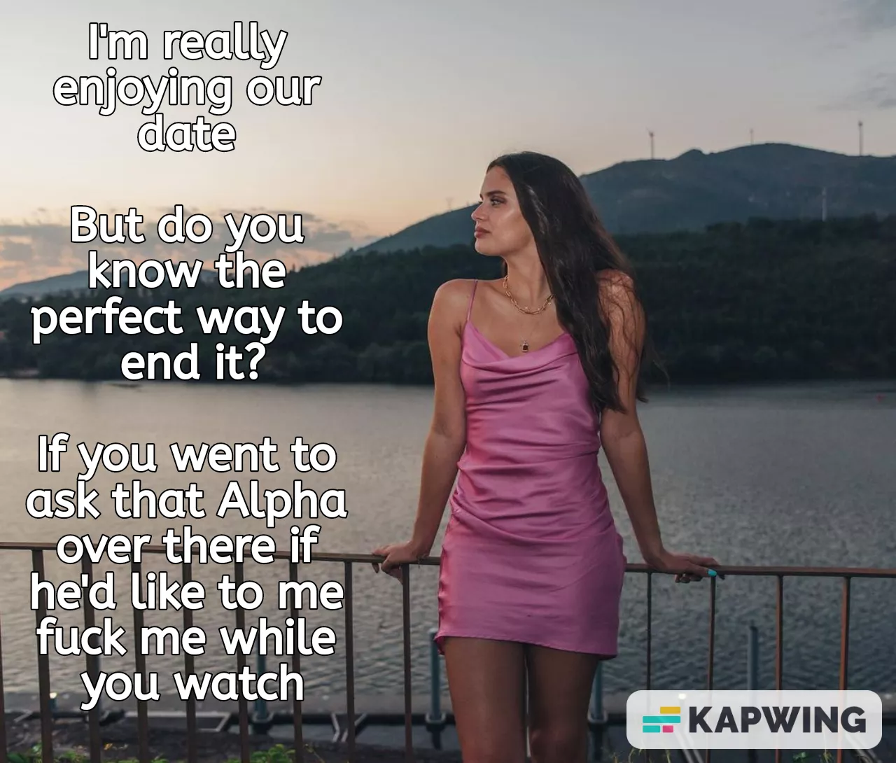 Not exactly what you had in mind but you won't argue with her