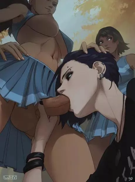 bf is always there to cheer up my cock under the skirt~❤️ that's real caring~