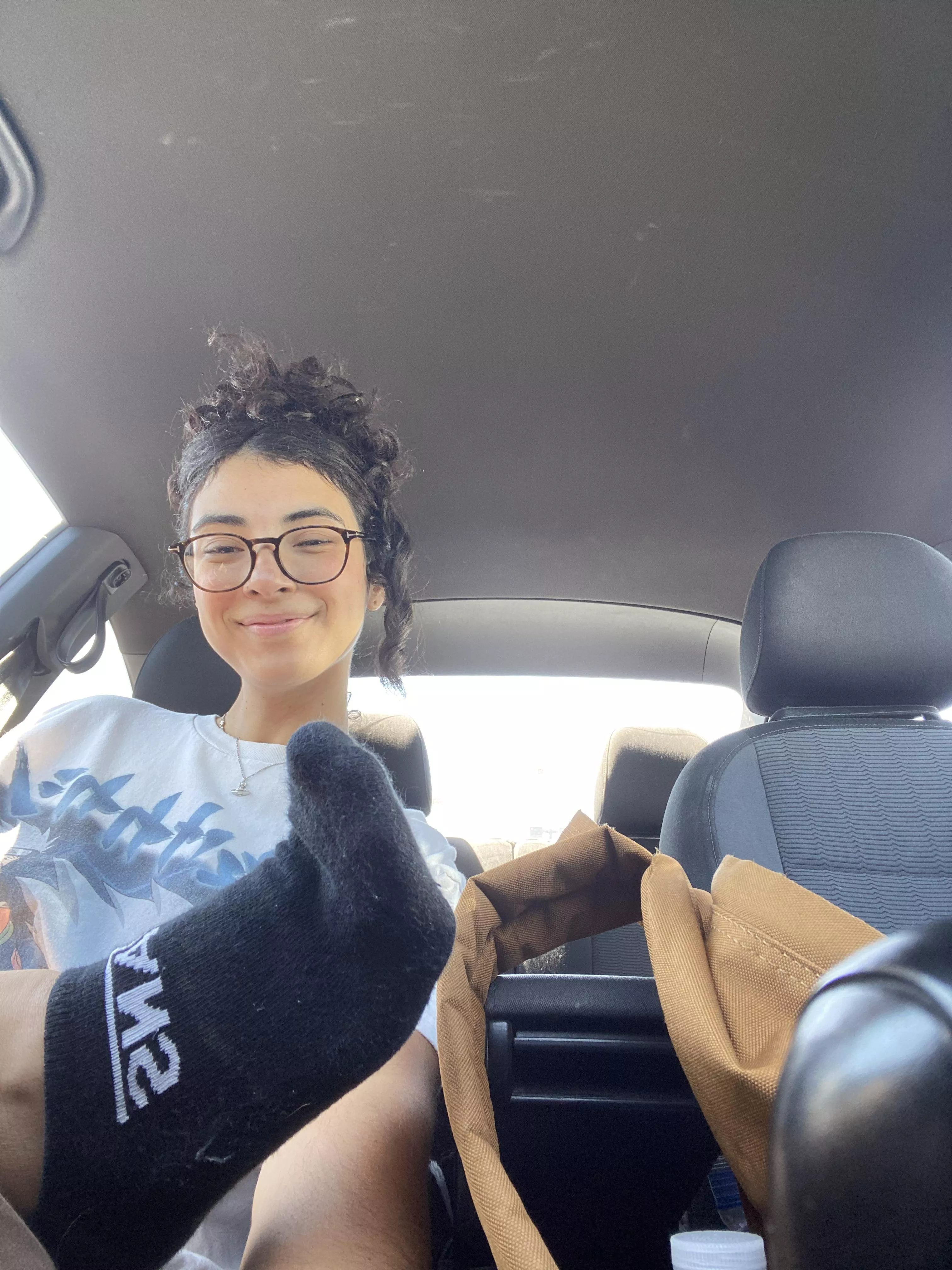 First day of class and some black vans no shows.