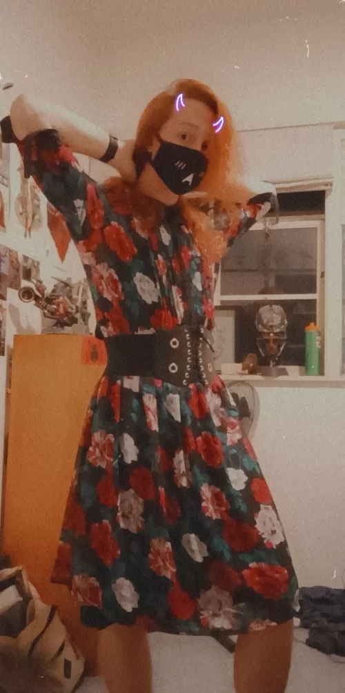 I bought this rocking cute dress for a 50s rock n roll themed concert I'm going to