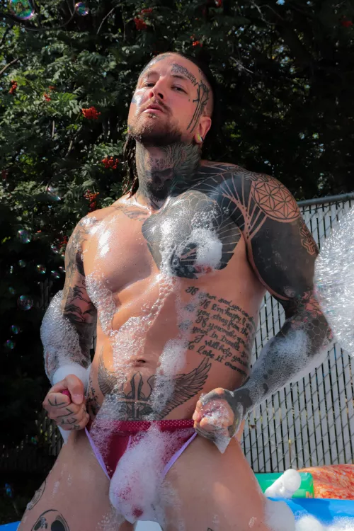 I'll be your server tonight at the pool party.