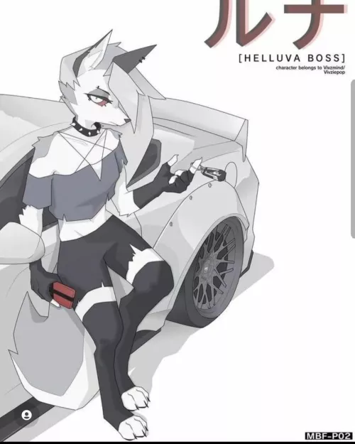 Loona and her new car by (Vivzmid/Vivziepop)