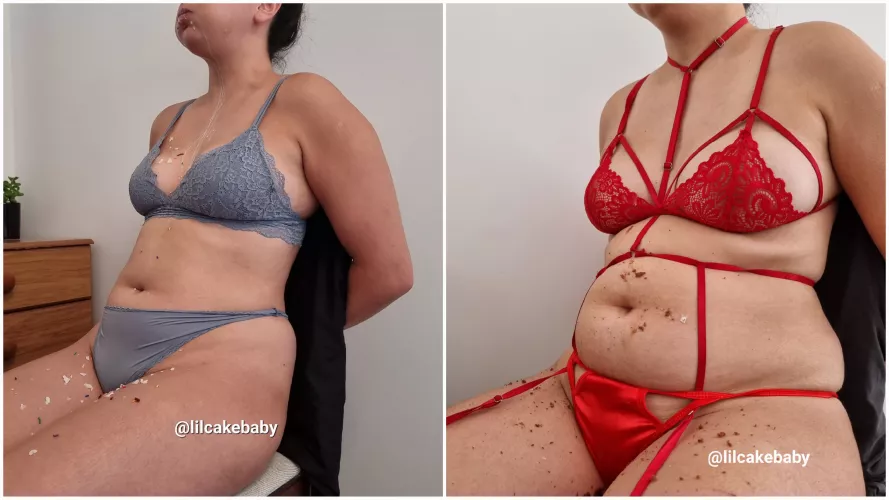 My first Force Feeding Vs My Latest 🥵