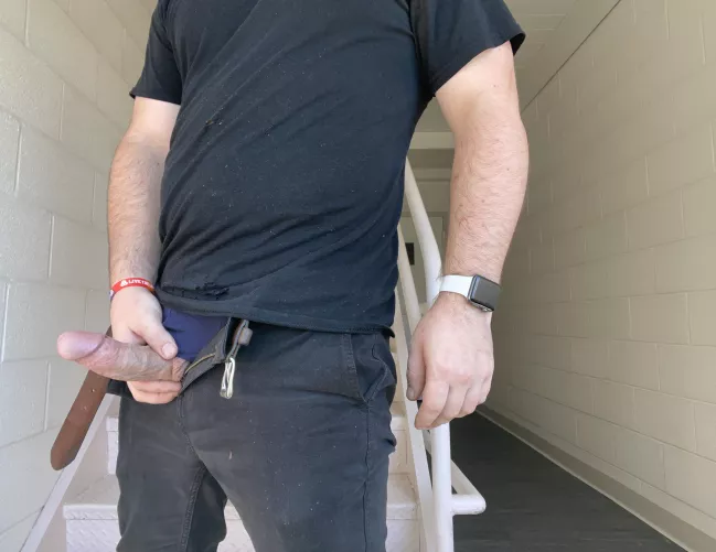 Never know what you’ll see in the stairwells