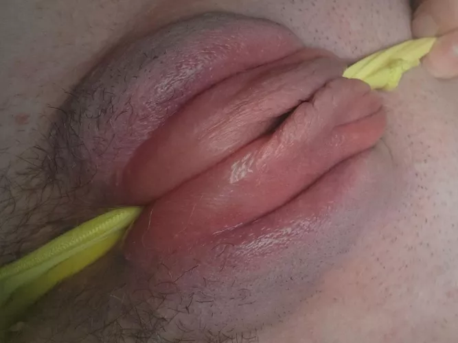 She looks beautiful when she's all swollen, doesn't she?