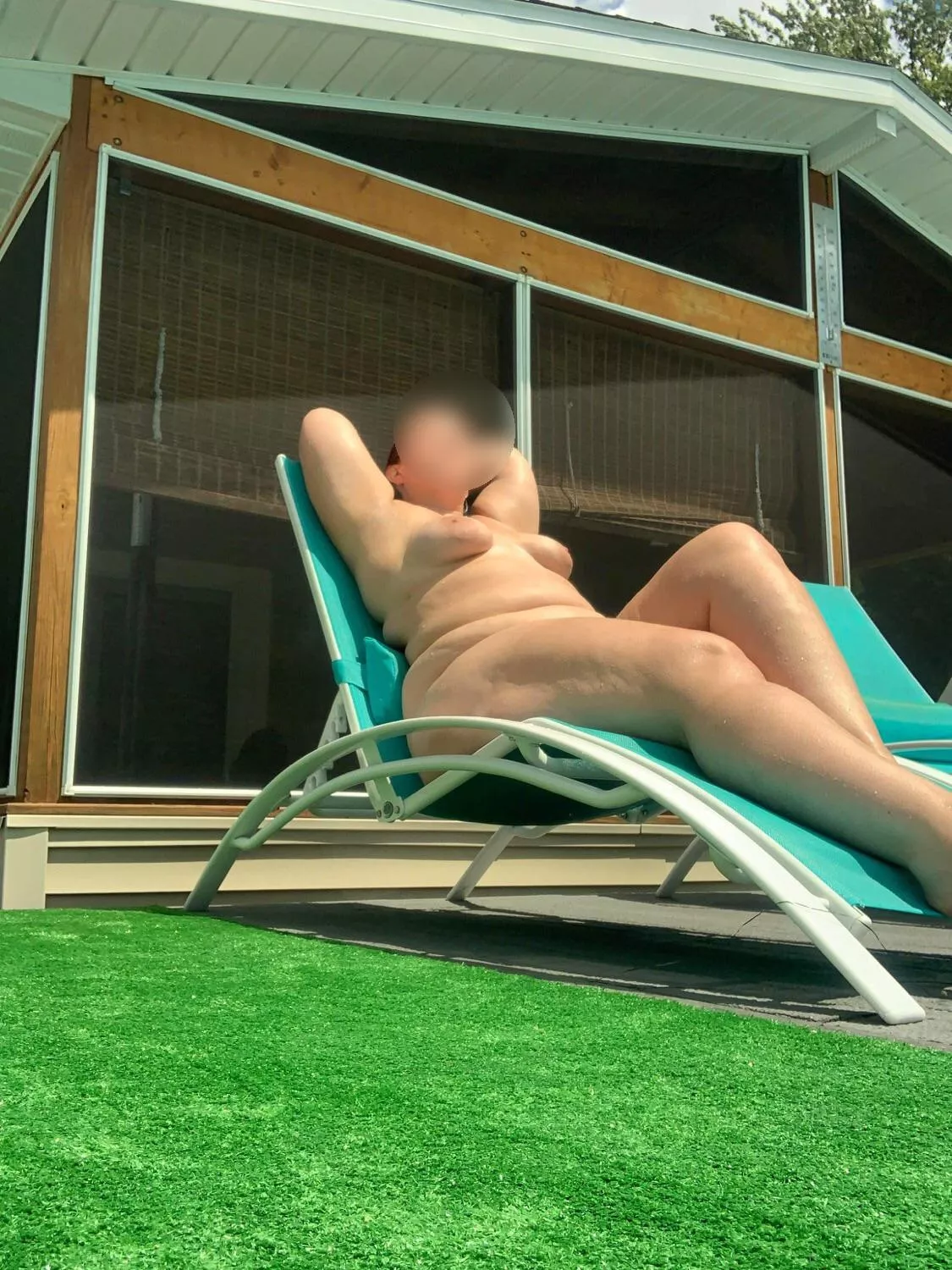 Enjoying the morning sun.