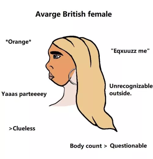 I make exceptions for trashy UK sluts and bimbos.