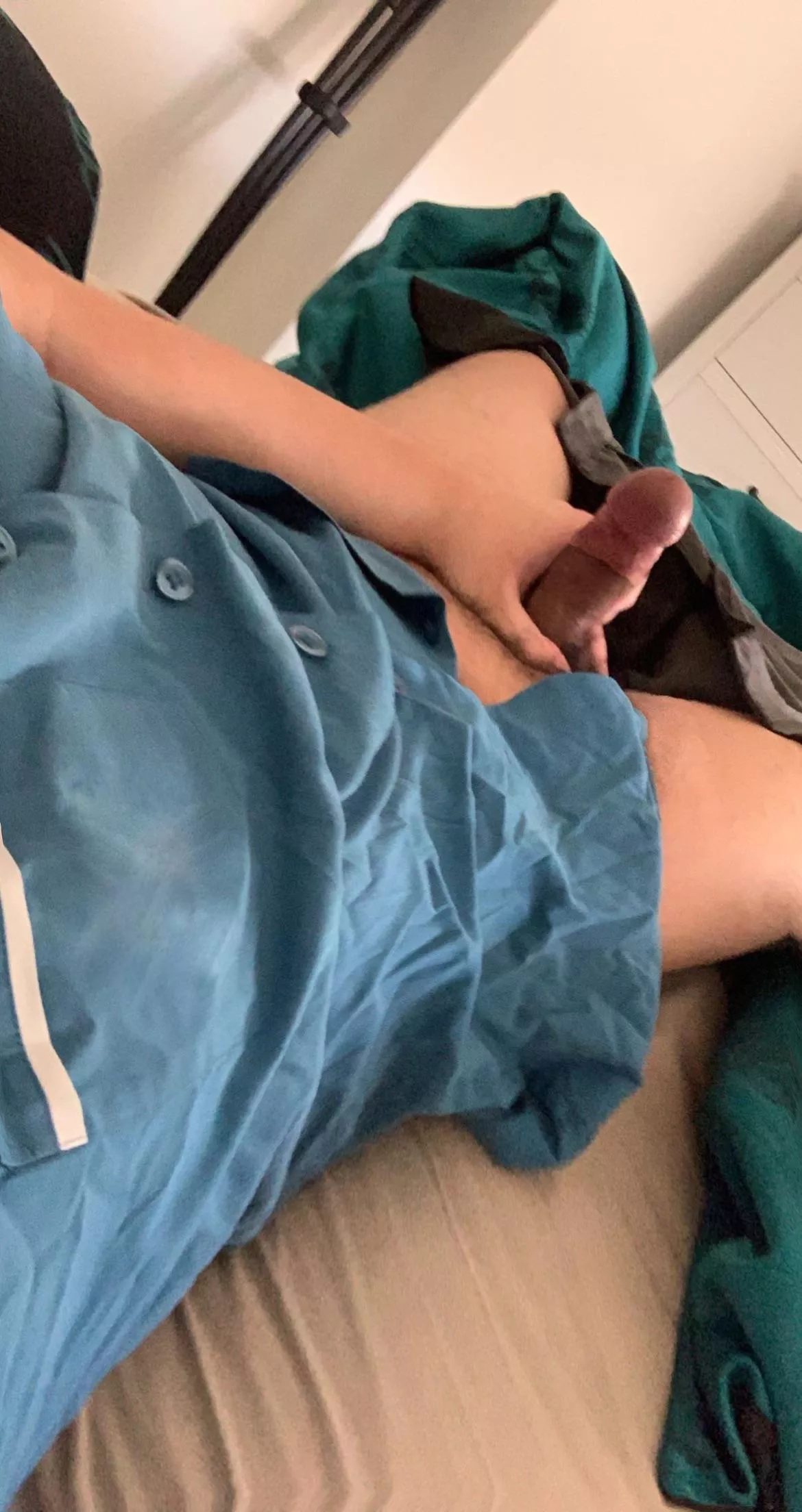 Just turned 18 and couldn’t even wait to get out of my school uniform to take a pic