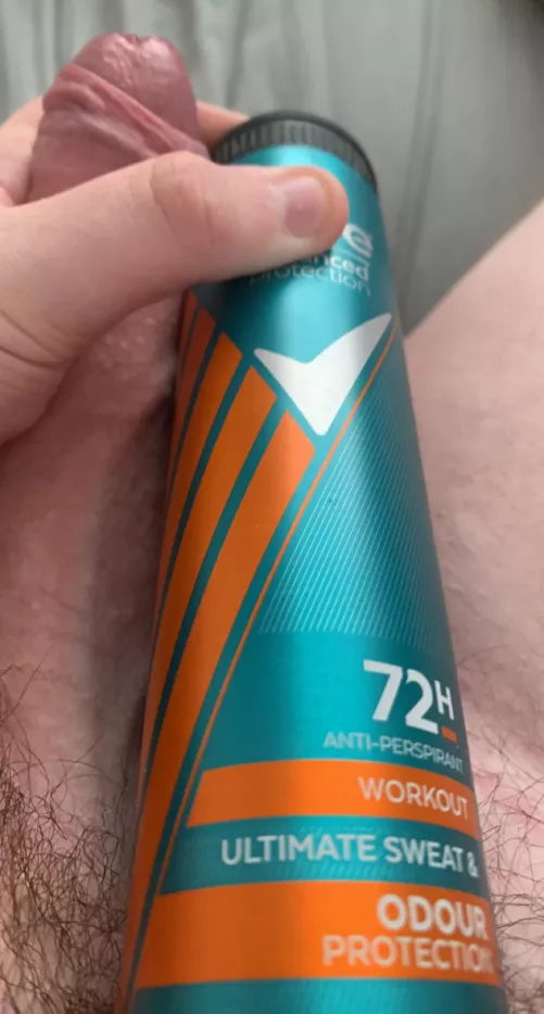 My cock vs a 9” deodorant can 💪