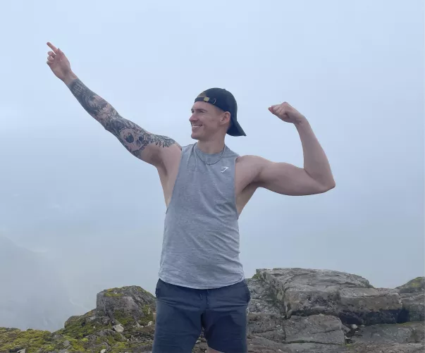 Posing in the clouds