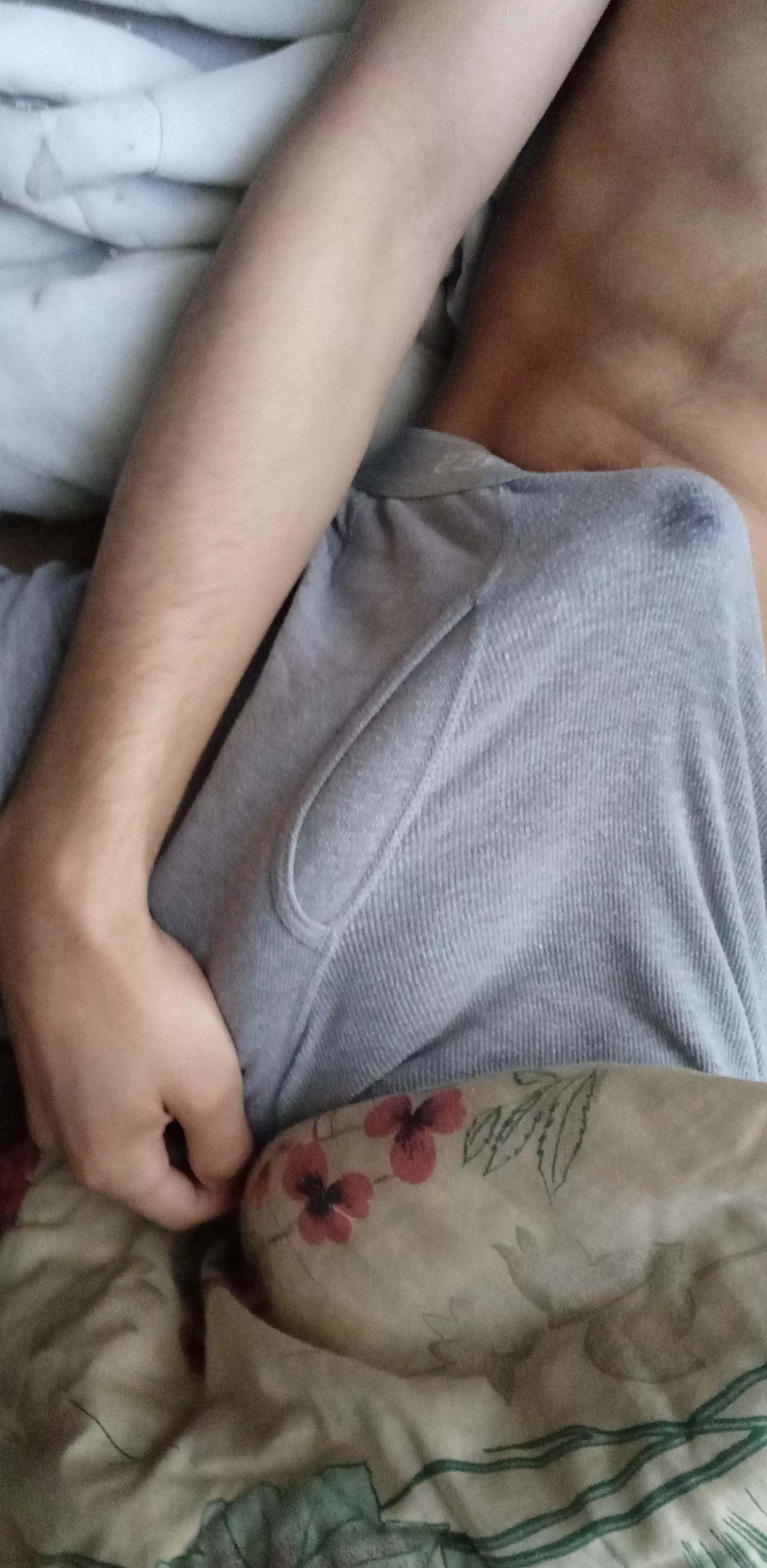 so fucking horny you can see my precum oozing out
