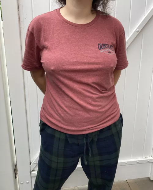 Want to lounge around with me? I won’t wear a bra!