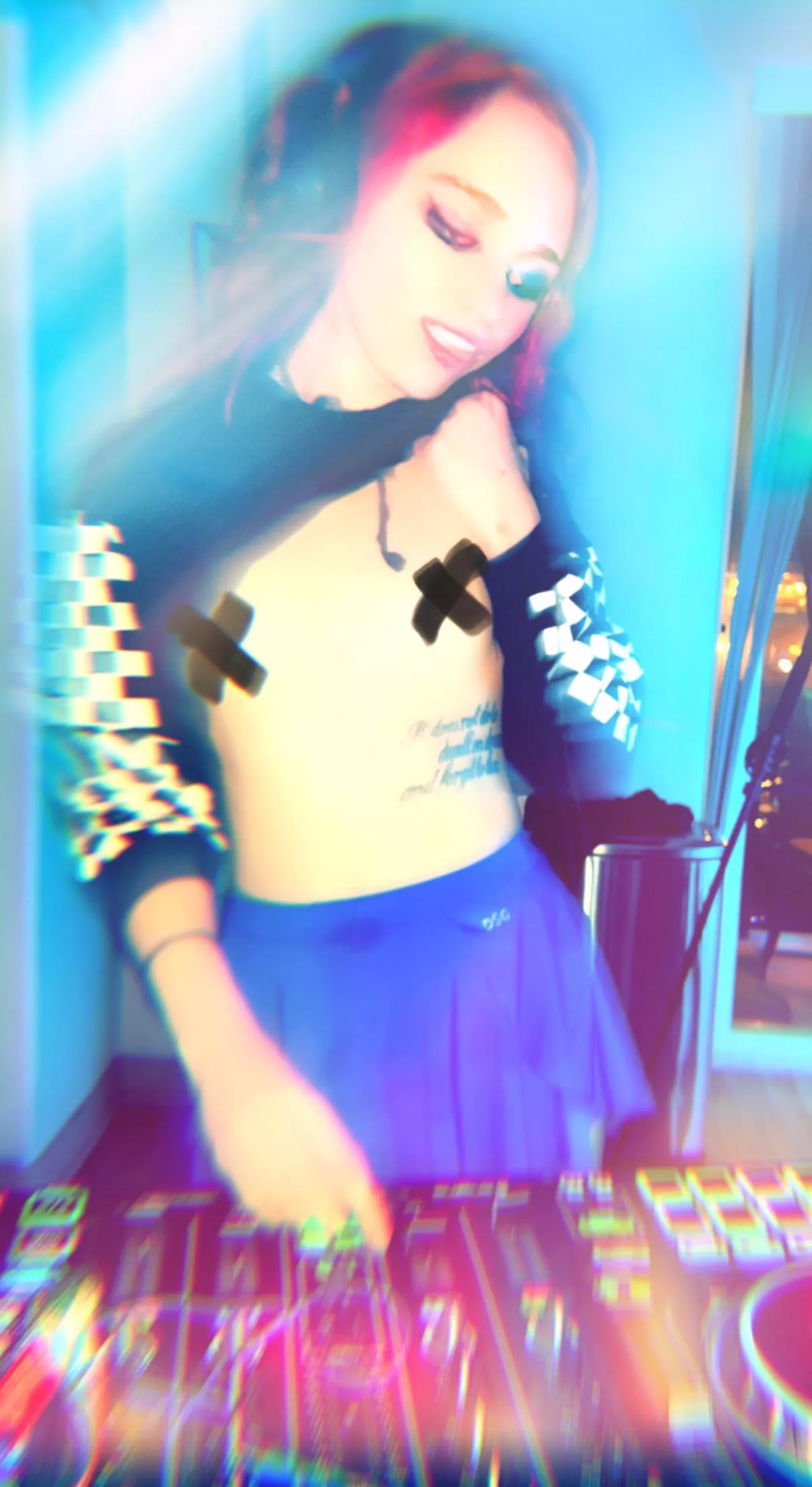 you’ll never see me dj on stage bc I get so nervous lol but probably playing some 2005 trance here 😛