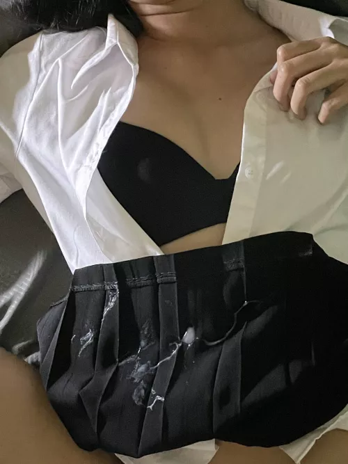 cum on skirt