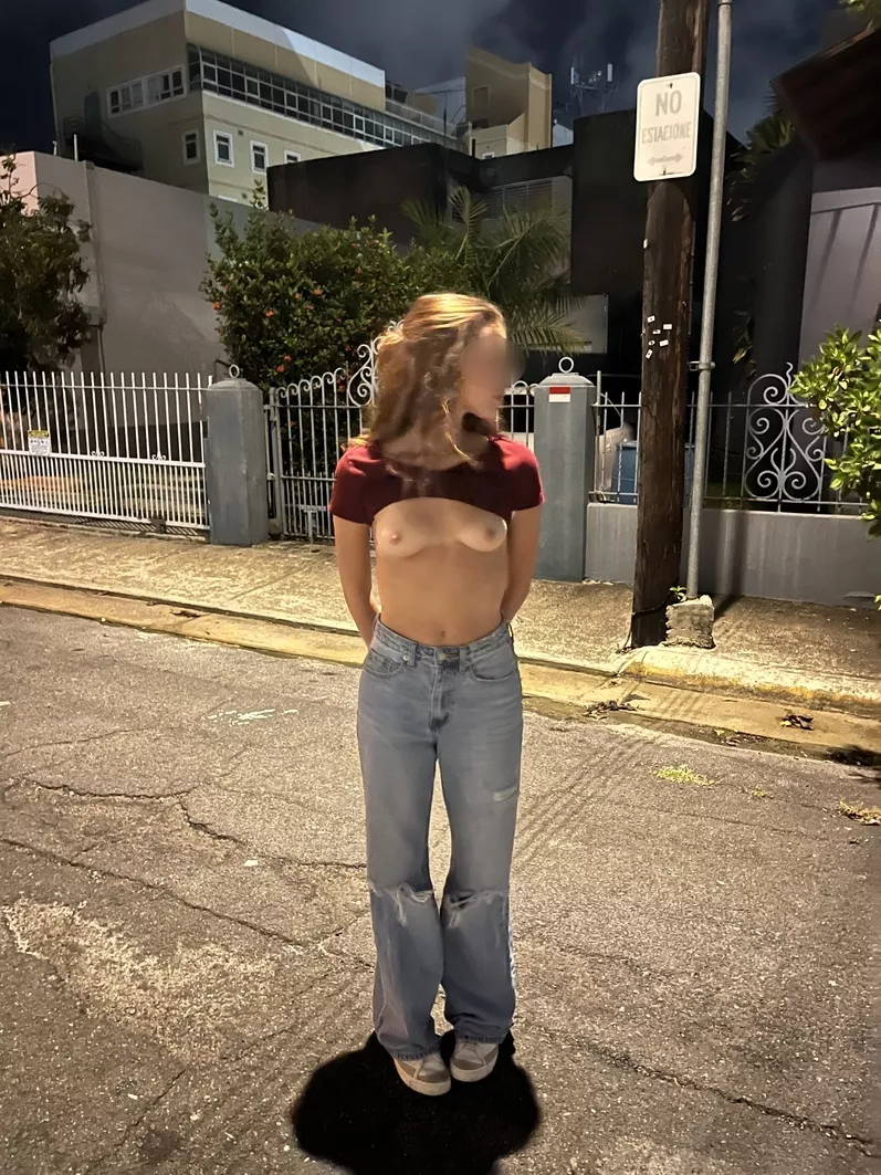 Even when i am out in public i like to be naughty :)