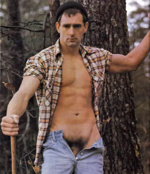 “Lumberjack Brian Dexter - Honcho magazine - 1995” …