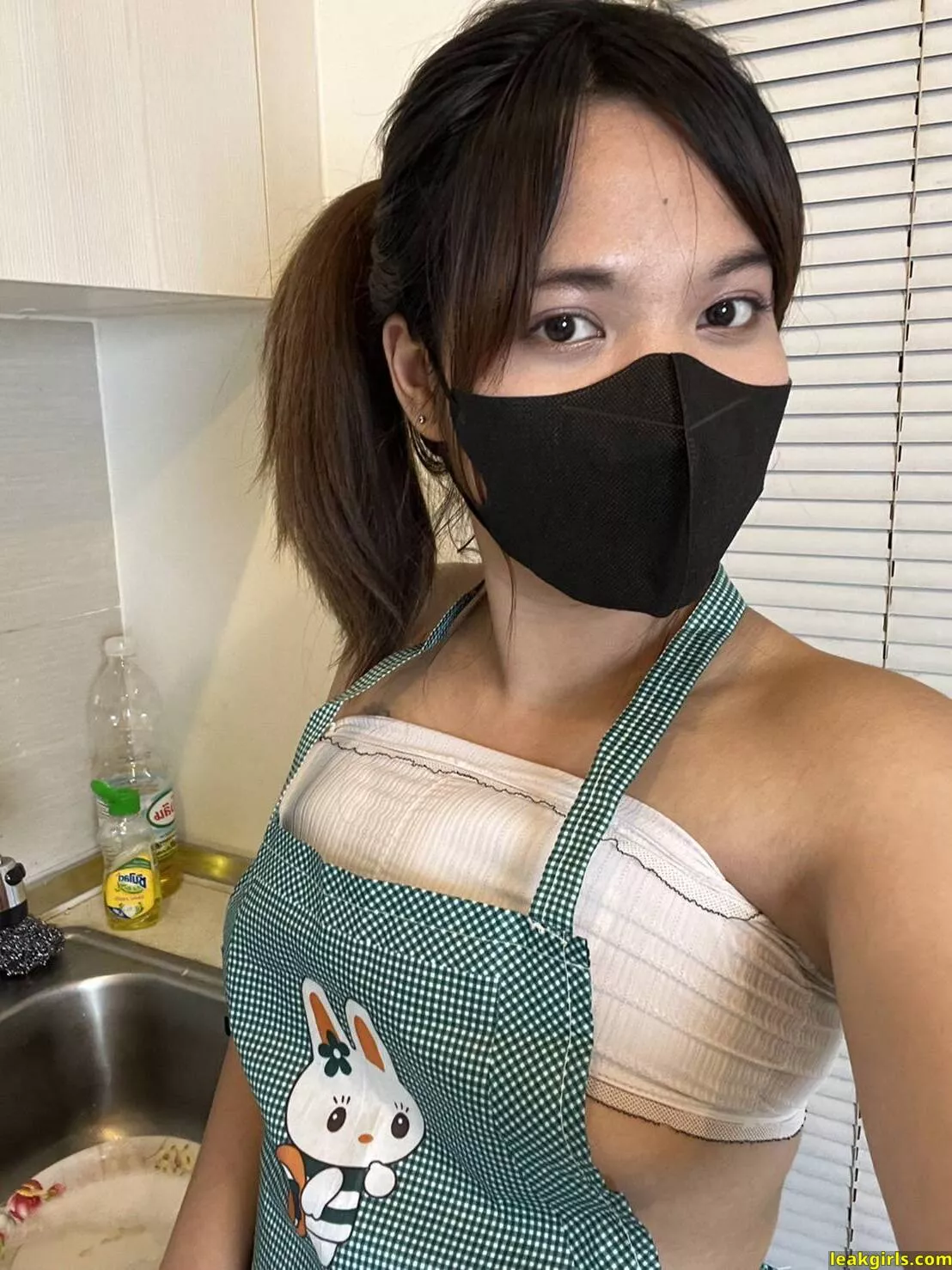 Me and my cute rabhit apron 🥰