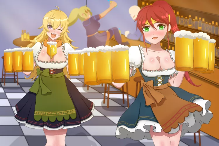 Rwby oktoberfest girls (nekkroz7) [rwby] commissioned by darkrobbe1