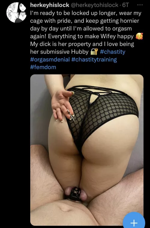 Found this awesome chastity couple on twitter! They showed me how real and genuine chastity play can work in real life. Definitely worth checking them out if you are curious about taking things a little more serious