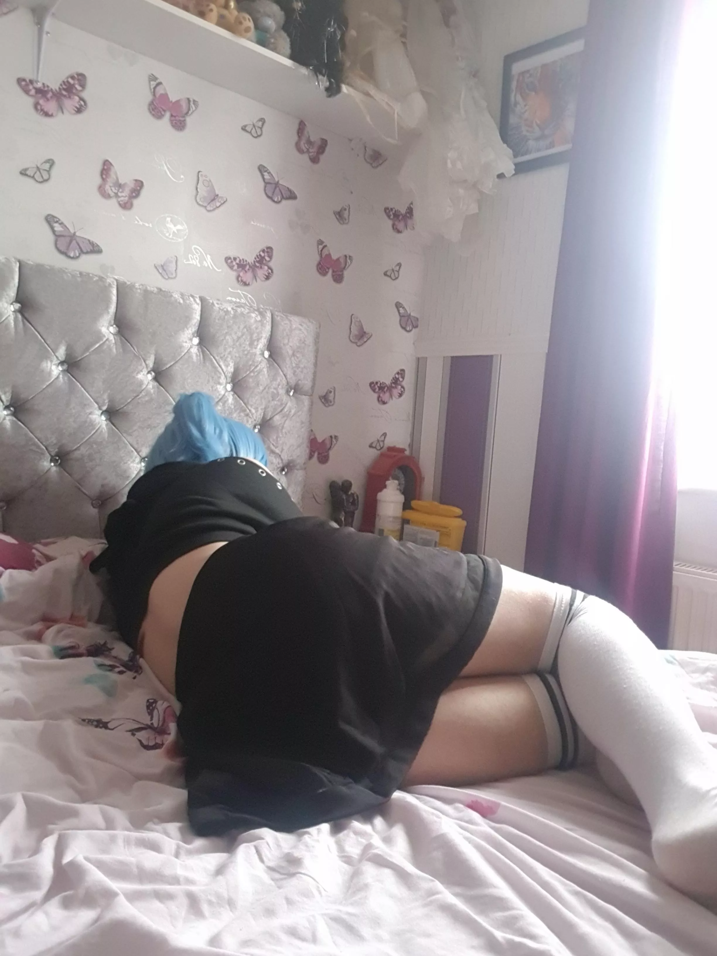 I have all this space on the bed but no one to share it with :(