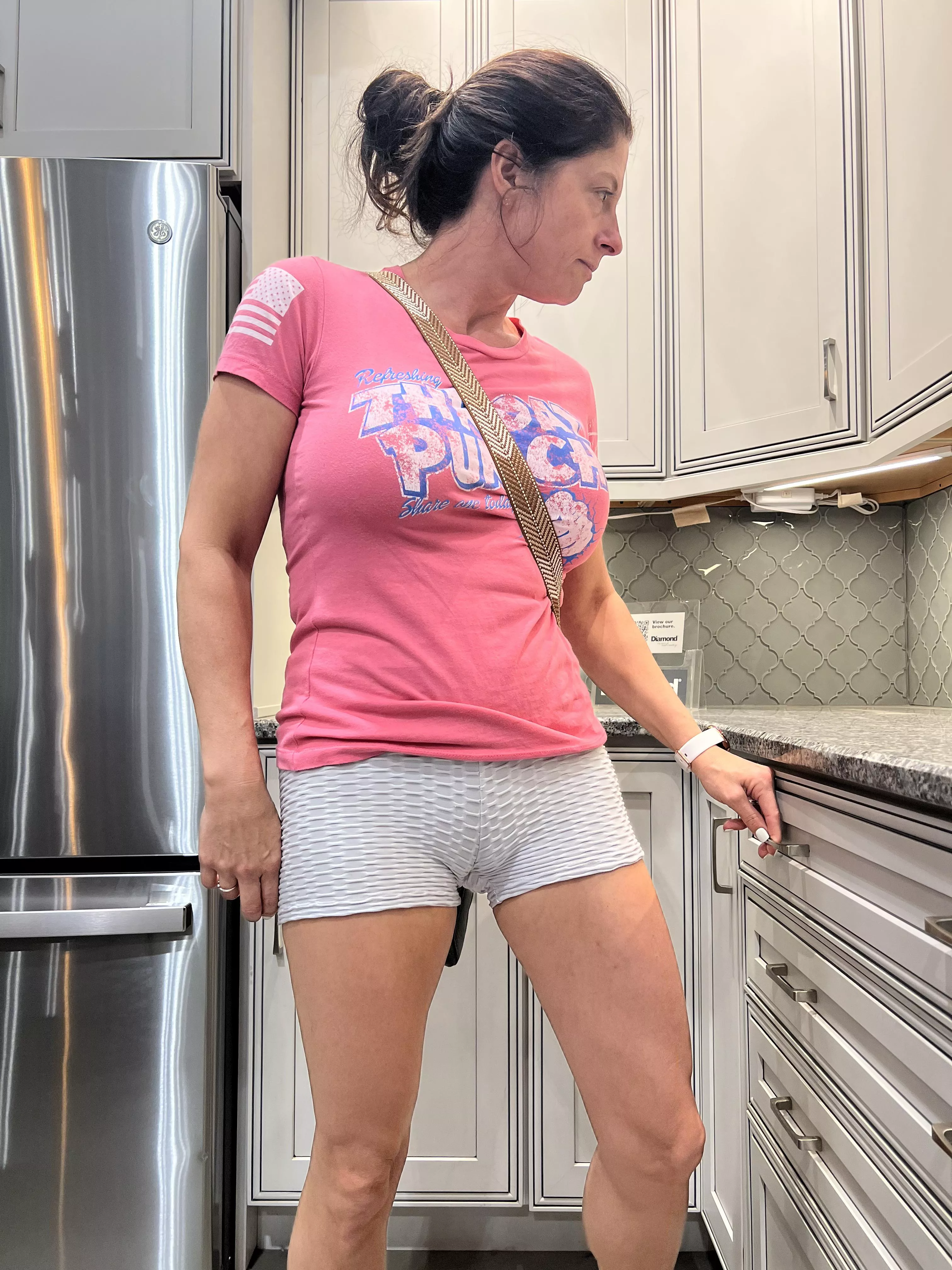 Just shopping at lowes in my favorite yoga shorts!