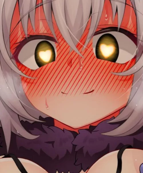 LF color source: 1girl, Blushing, white hair