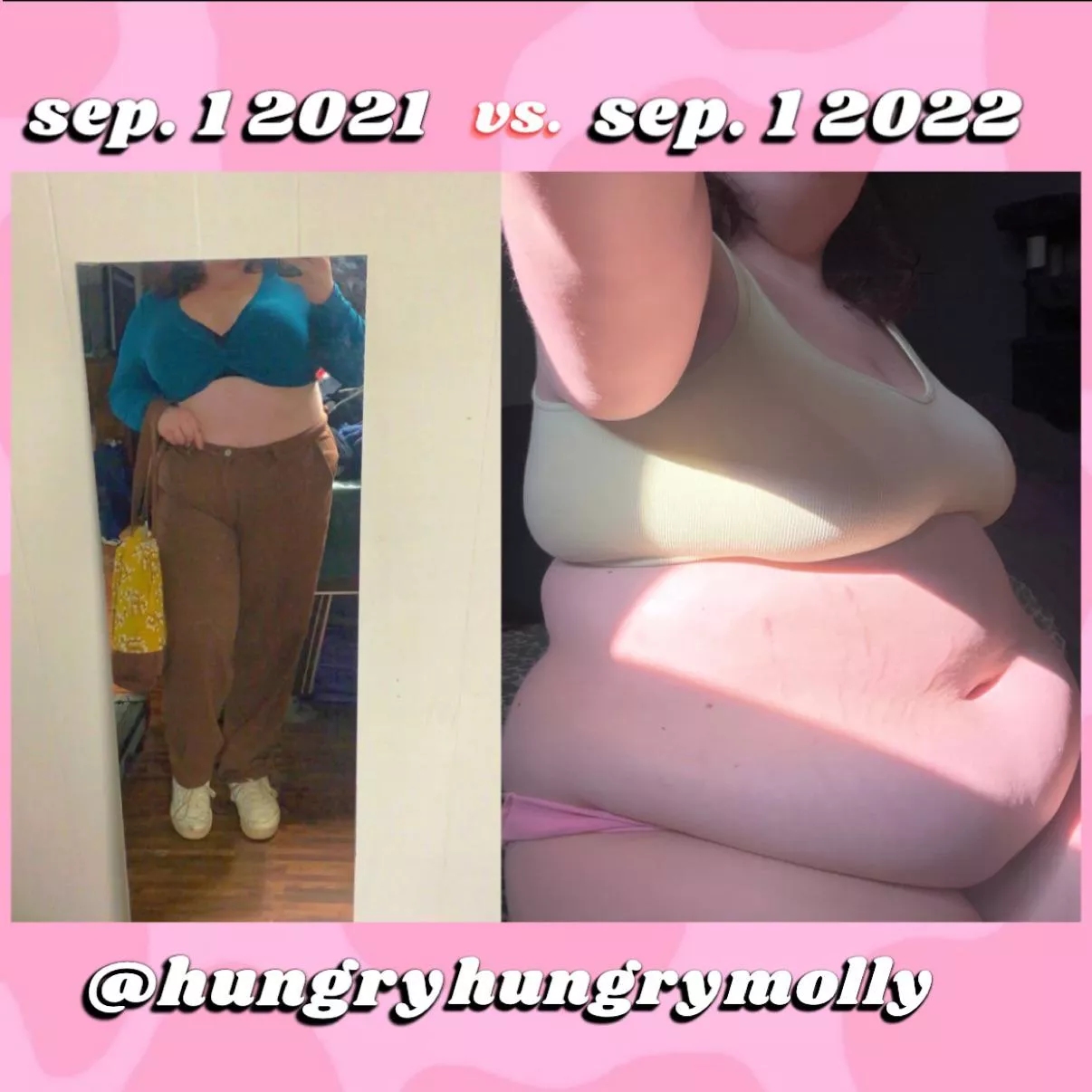 made another before n during for all you belly lovers! 🐮💖