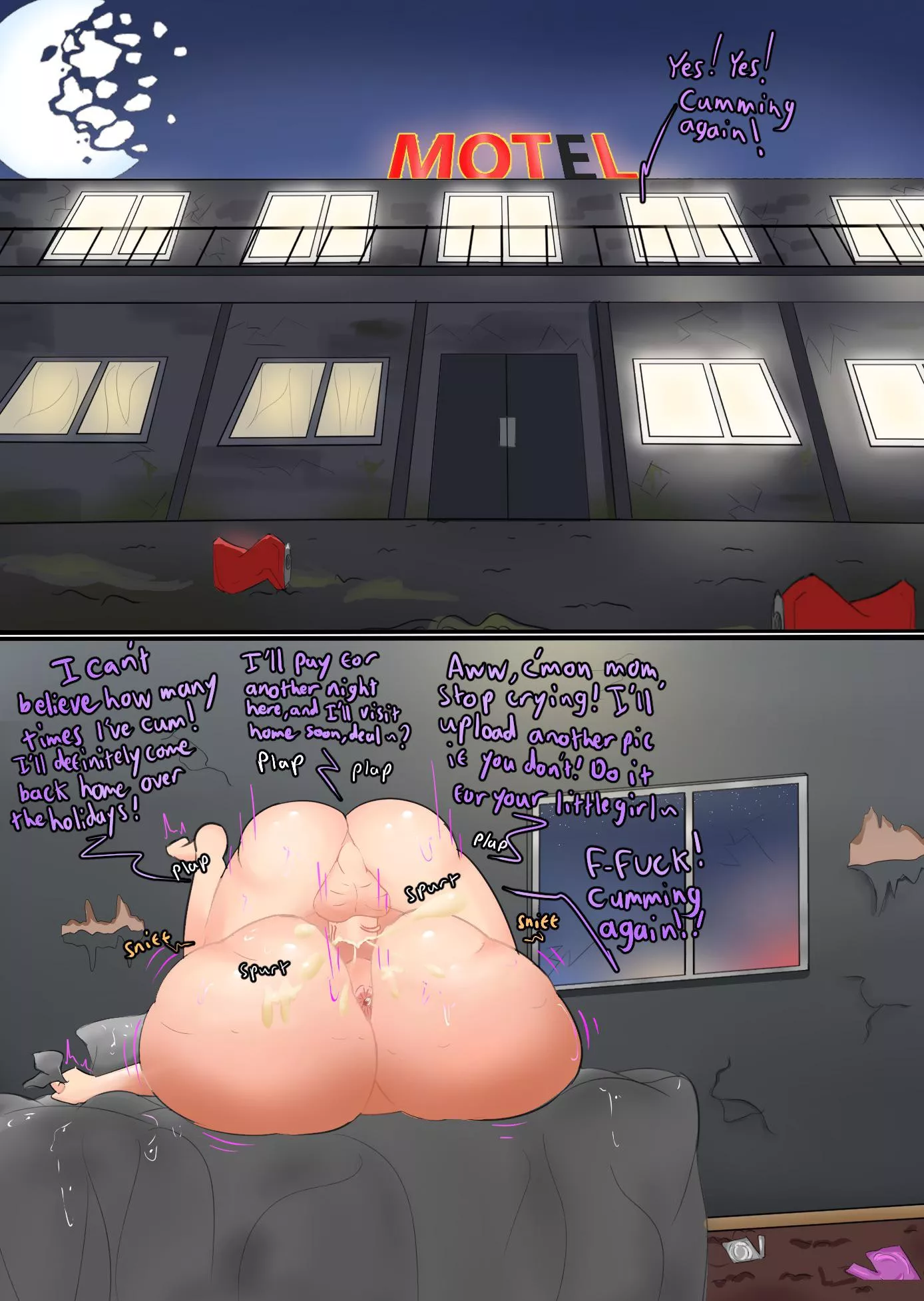 Not a very nice place to bring her mother to, but it’s cheap so Blake can keep Kali as long as she wants~ (By me)