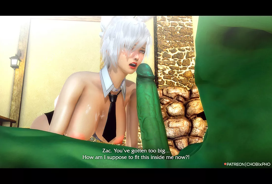 Zac's Huge Stiffy from Bunny-Suit Riven's Blowjob (CHOBIxPHO)