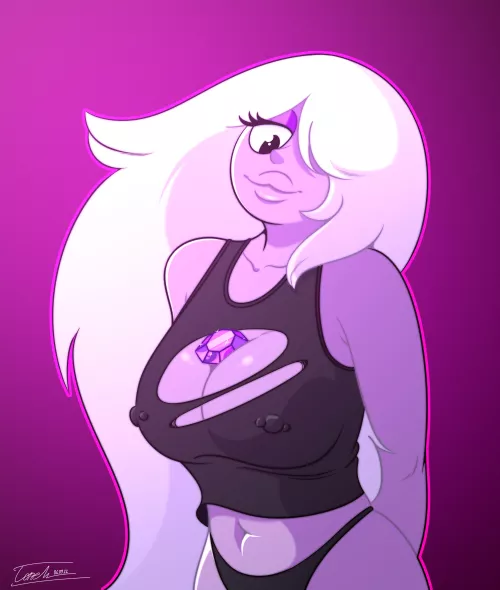 I drew some big tiddy Amethyst ✨️