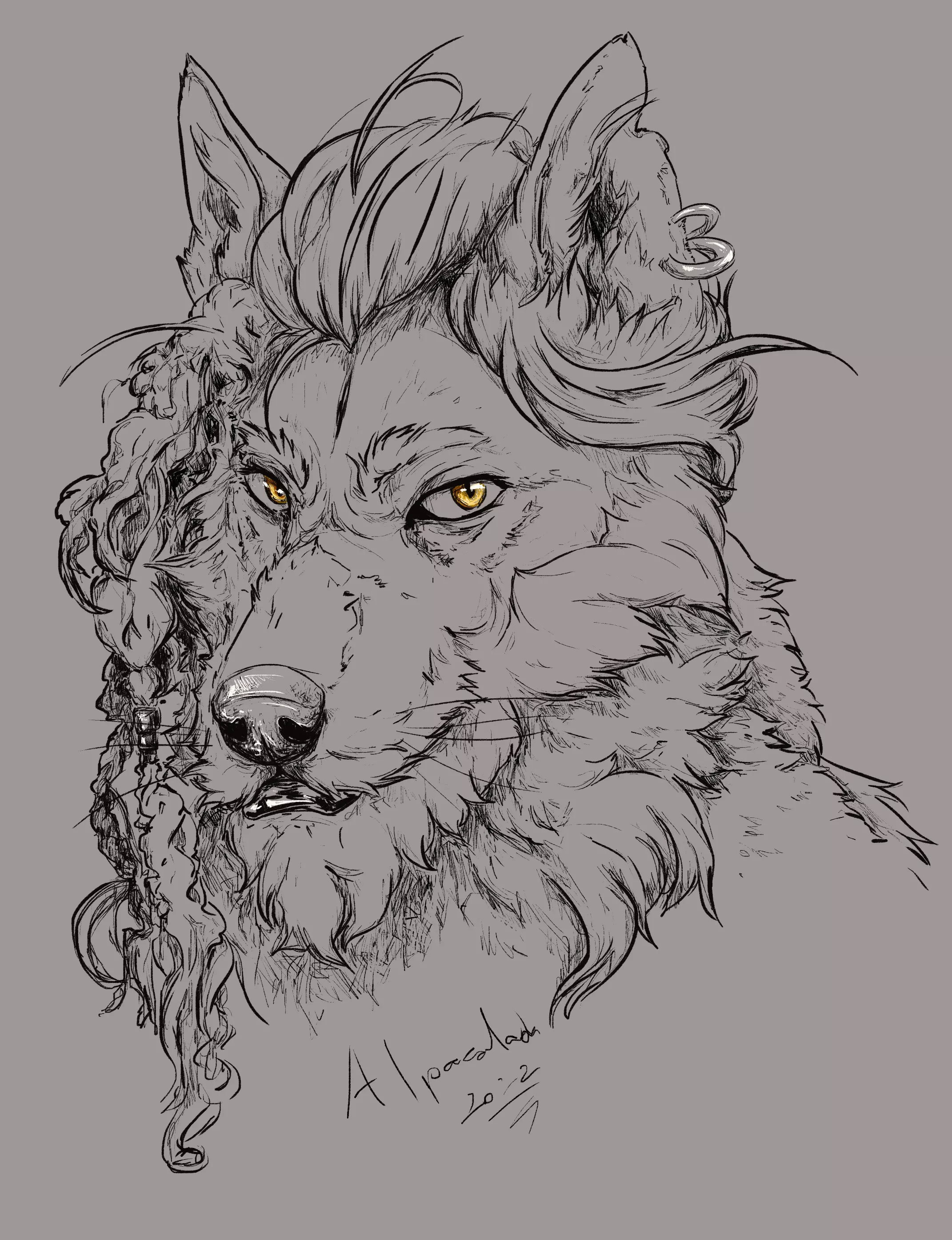 [OC] Sooo...I ended up digitalizing that sketch. What do you think?