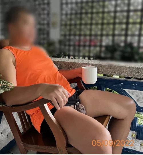 Total Days 🔒: 518 Days!!! / Times 💦 ✊🍆 : 31 Times / Times 💦🔒: 19 times / Times 👅 💦 : 1 / Early morning coffee in the rural