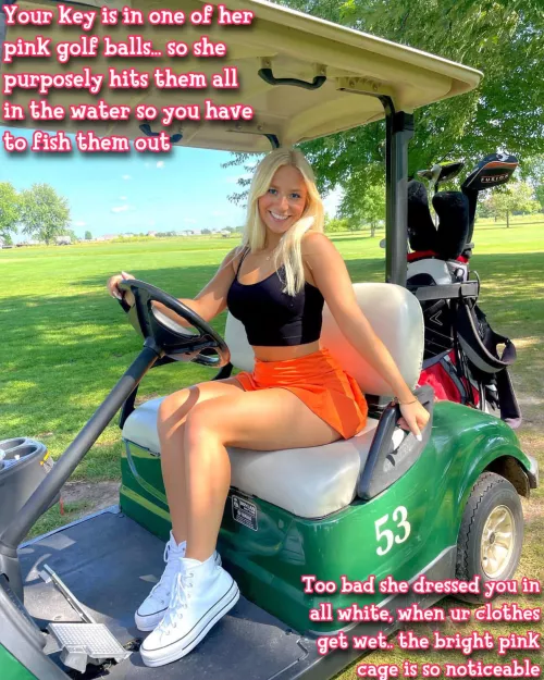 Ur just glad u get to peek up her skirt when she swings