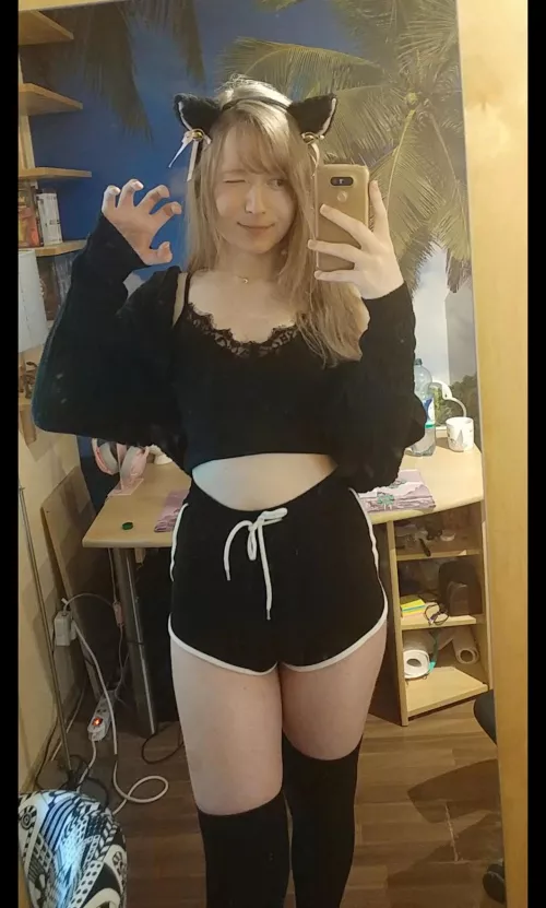 Can i sit on your lap and watch you play games 😽 plsss😖