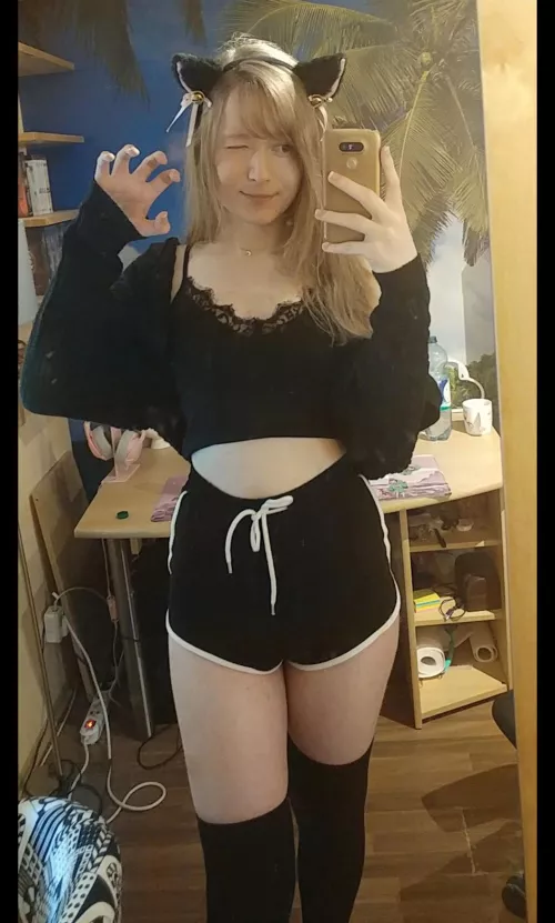 Can i sit on your lap and watch you play games 😽 plsss😖