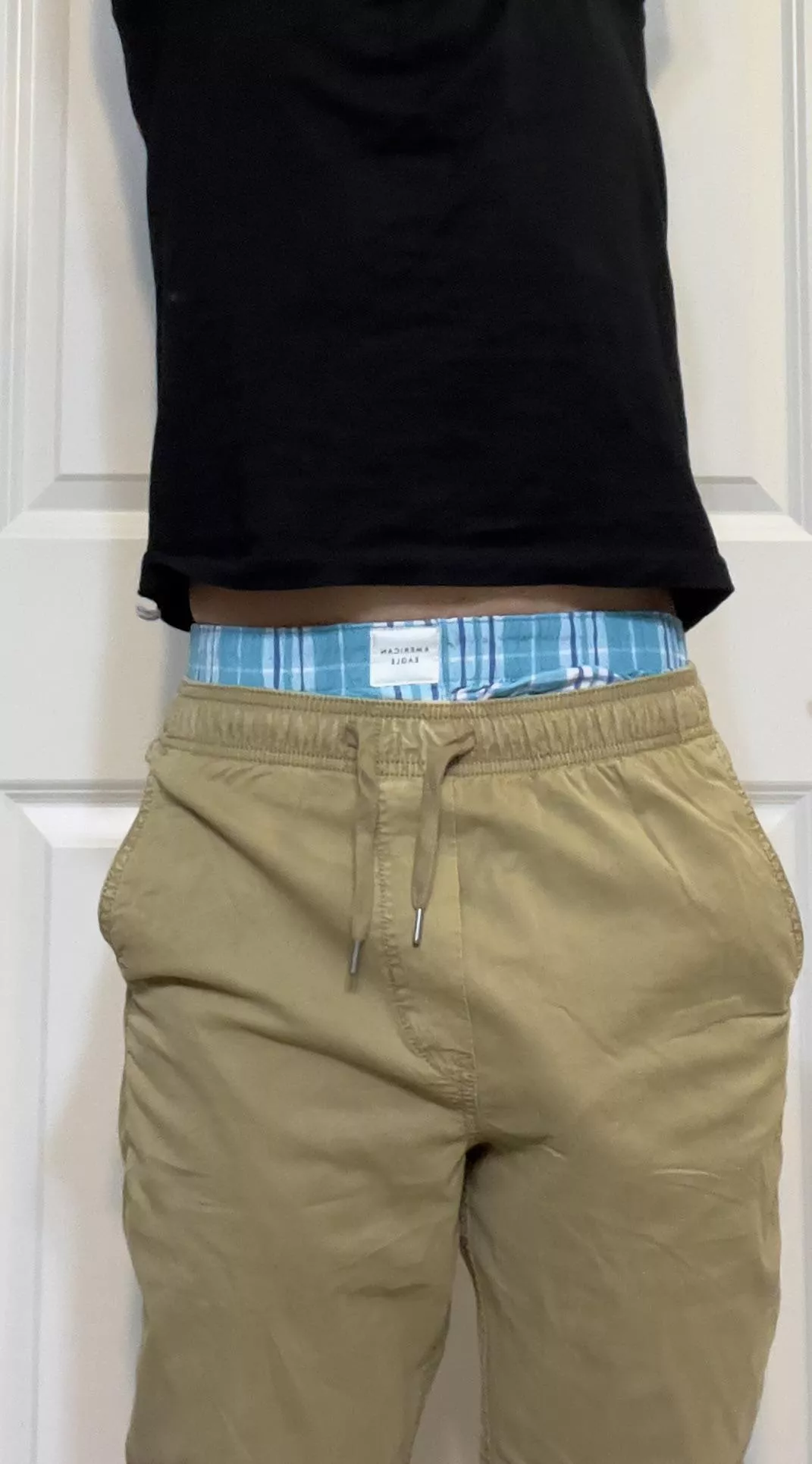 I love when I stretch and everybody gets to see that I’m a boxers guy